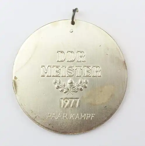 #e7887 Original alte DDR Medaille DVfV DDR Meister von 1977 Paarkampf