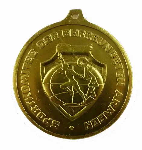 #e7884 Original alte DDR Medaille SKDA-Meisterschaft im Geräteturnen 1974