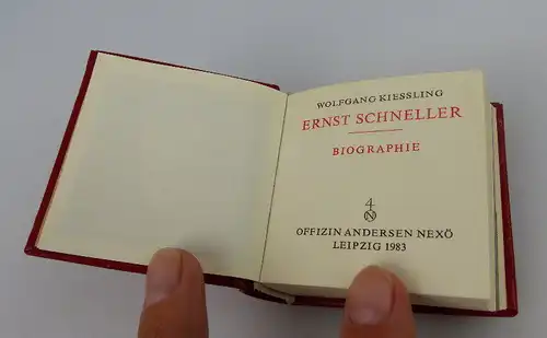 Minibuch: Ernst Schneller - Biographie Wolfgang Kiessling bu0361