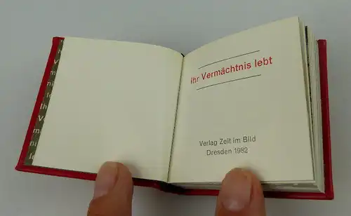 Minibuch Ihr Vermächtnis lebt Verlag Zeit im Bild Dresden bu0357