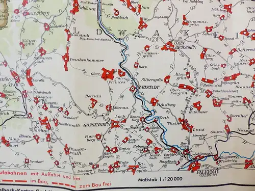 MM Entfernungskarte der Kreishauptstadtmannschaften Sachsens Zwickau e945