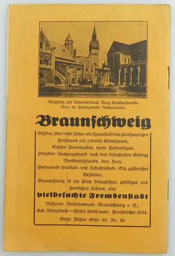 Karte: Bad Harzburg Niedersachsen 85 Spaziergänge und Wanderungen 1932 e935