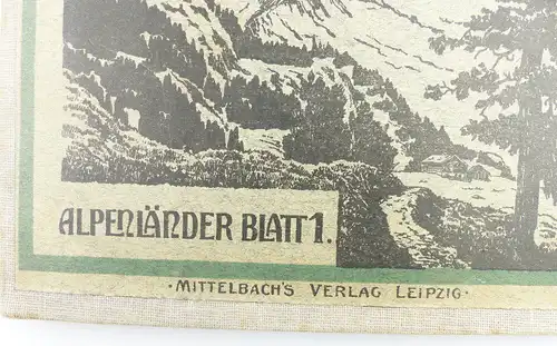 Alpenländer Blatt, Mittelbach´s Auto-, Radfahrer und Touristenkarte Schweiz e933