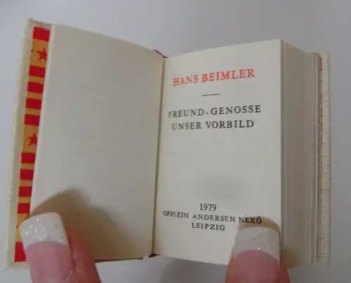 Minibuch: Hans Beimler Freund Genosse unser Vorbild bu0047