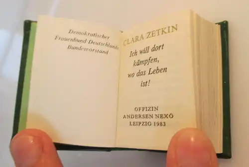 Minibuch: Klara Zetkin Ich will dort kämpfen, wo das Leben ist! bu0193