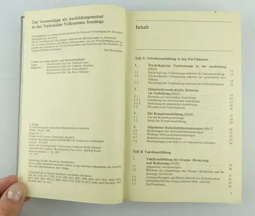 #e1870 Handbuch für Fla-Einheiten 1. Auflage des Militärverlages der DDR, NVA