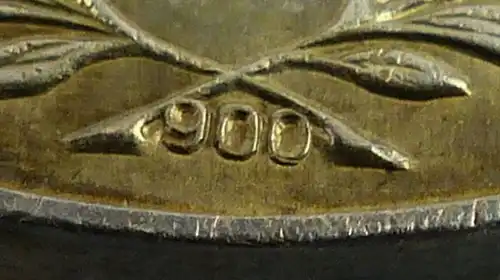 Medaille für treue Dienste NVA Stufe Silber 900 Silber Punze 5 Nr.150g, Orden917