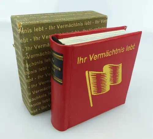Minibuch Ihr Vermächtnis lebt Verlag Zeit im Bild Dresden 1982 bu0874
