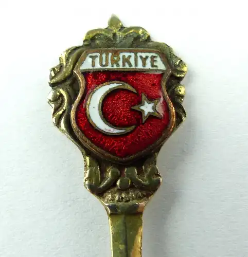 e10032 Andenkenlöffel Sammlerlöffel aus 800 Silber mit Wappen Türkiye
