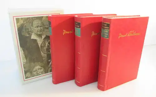 Minibuch: Ernst Thälmann 3 Bände mit passendem Steckeinband bu0179