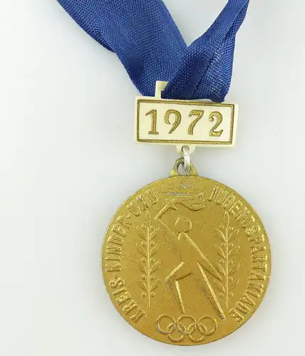 #e3457 DDR Medaille 1972 Kreis - Kinder- und Jugendspartakiade DTSB FDJ JP