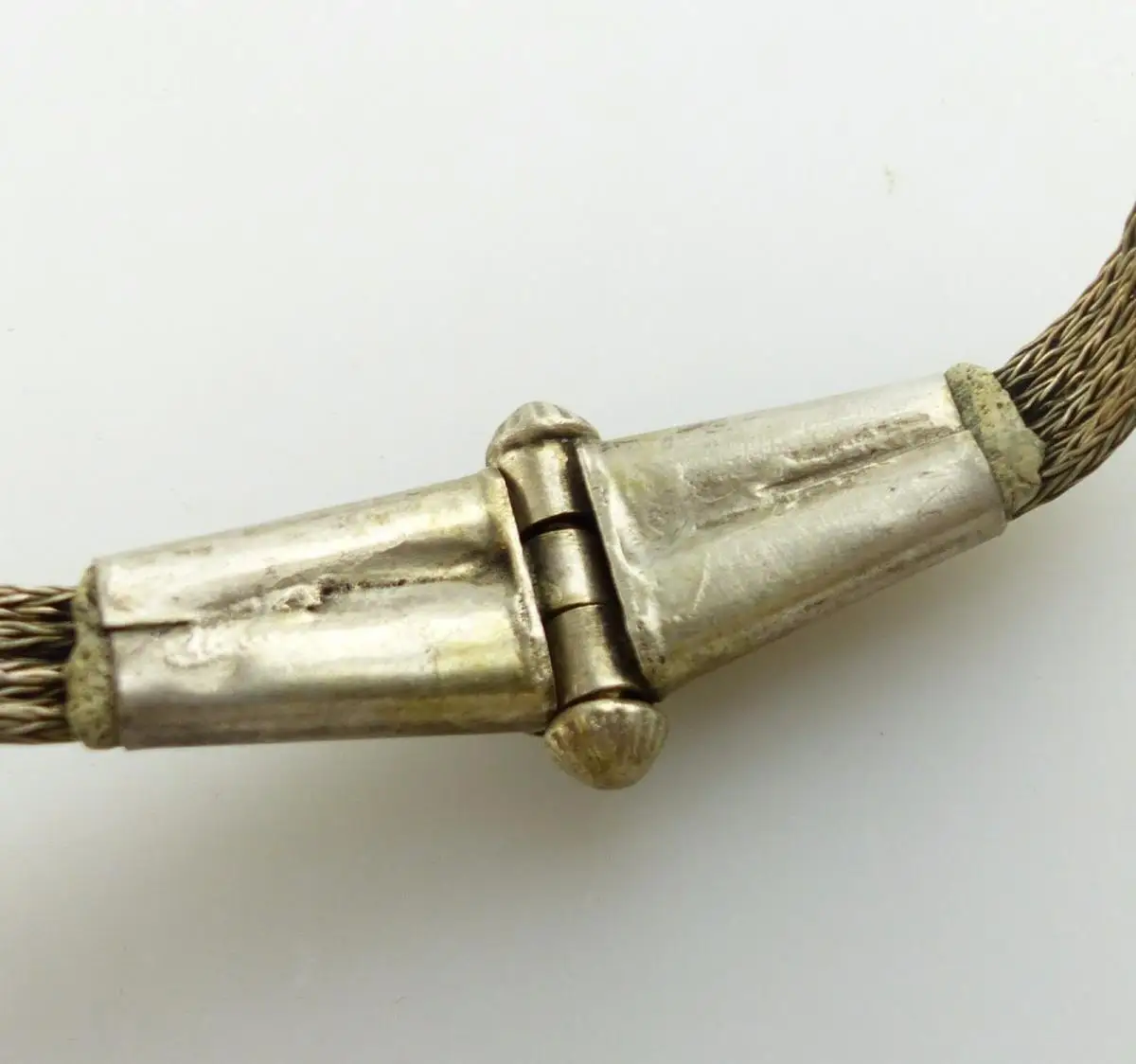 #e7855 Alter Hochzeitsgürtel & Hochzeitsarmband aus massivem Silber 118 g 5