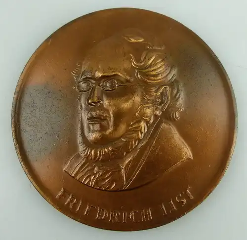 Medaille: Friedrich List, Für Verdienste um die Hochschule für Verkeh, Orden1740