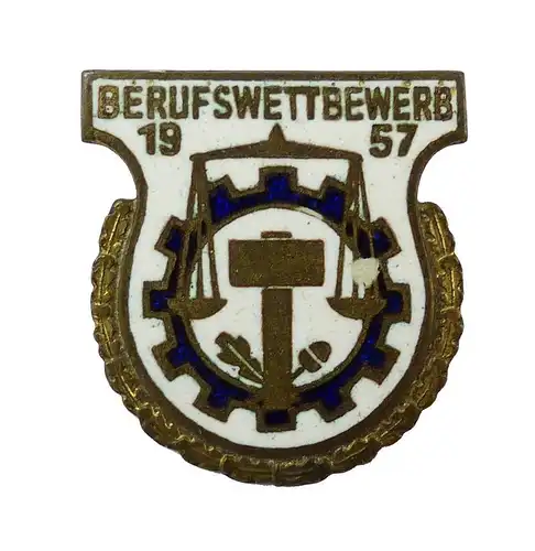 e10068 DDR Abzeichen für gute Leistungen im Berufswettbewerb von 1957 Nummer 195