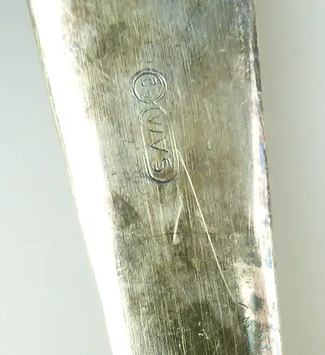 e10099 6 Esslöffel 60er Silberauflage SAM