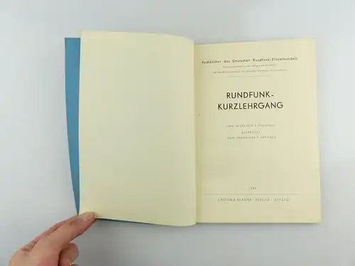 #e8604 Fachbuch des Deutschen Rundfunk-Einzelhandels Rundfunk-Kurzlehrgang 1941