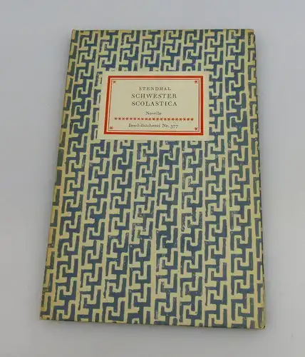 Insel Bücherei: Inselbuch Nr.377 Schwester Scolastica Stendhal Novelle bu0521