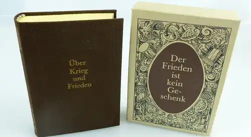 Minibuch: Über Krieg und Frieden, Militärverlag der DDR 1986 /r126