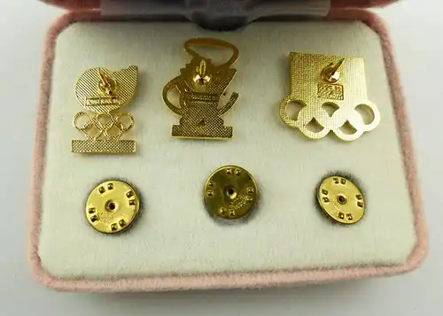 e10197 3 offizielle Pins der Olympiade 1988 in Seoul nummeriert und in OVP