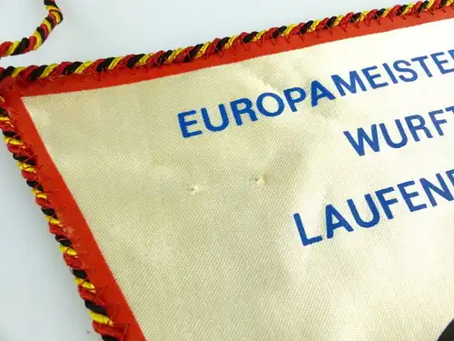 #e2906 DDR Wimpel: Europameisterschaften Wurftaube Laufende Scheibe Suhl 1978