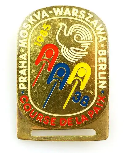 #e5656 DDR - Anstecknadel - Abzeichen - course de la paix 1985 Friedensfahrt