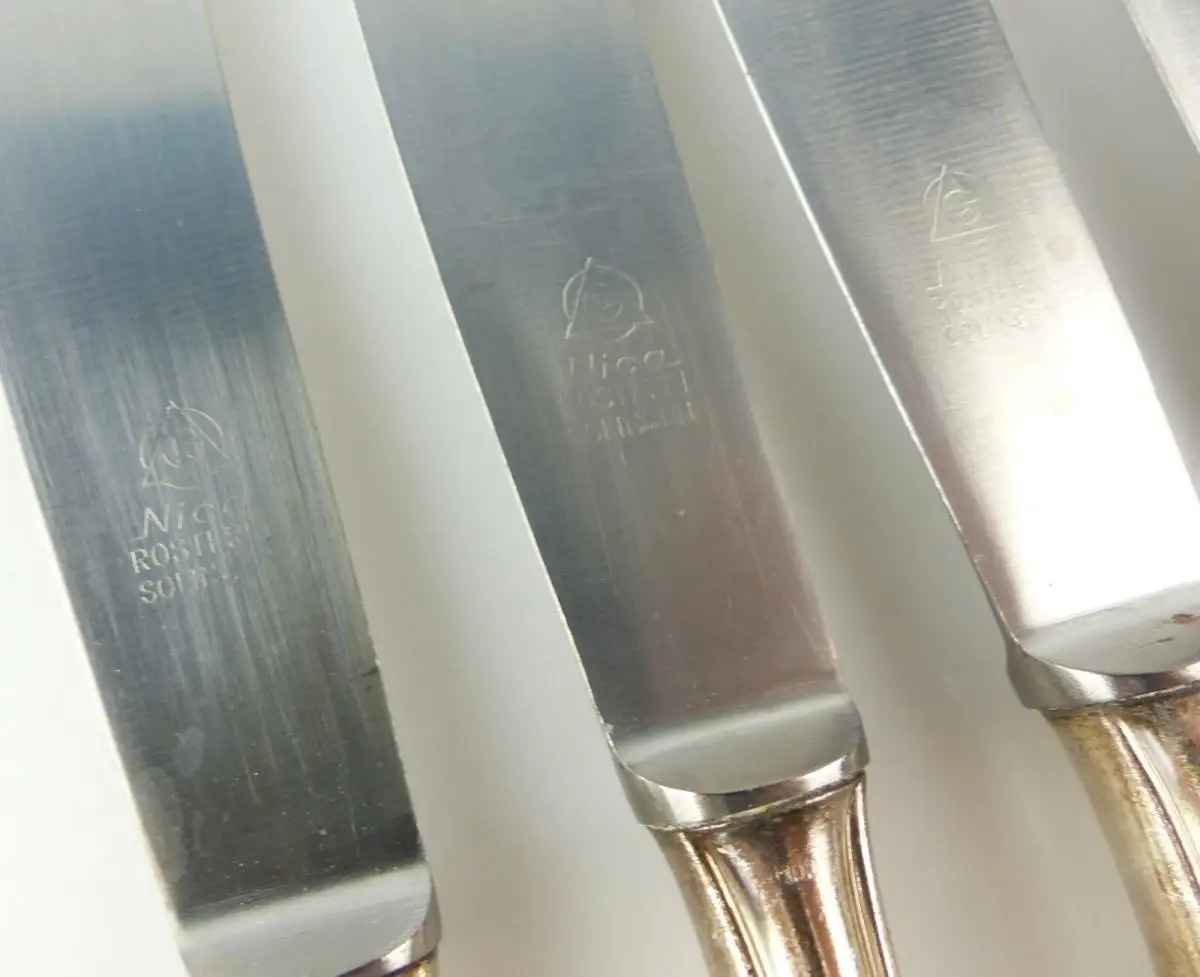 e10234 34 teiliges Dessertbesteck inklusive Vorleger 100er Silberauflage Nica 8