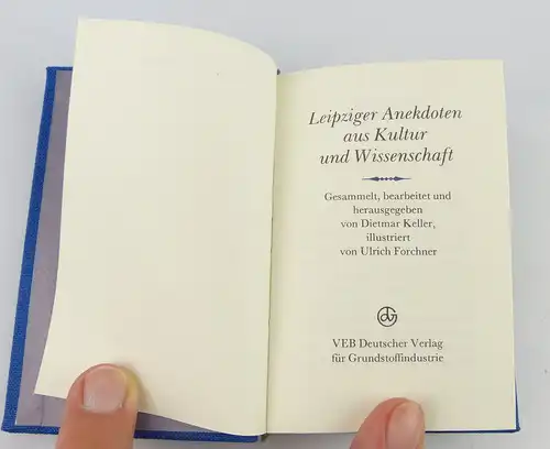 Minibuch : Leipziger Anekdoten aus Kultur und Wissenschaft in Leinen / r147