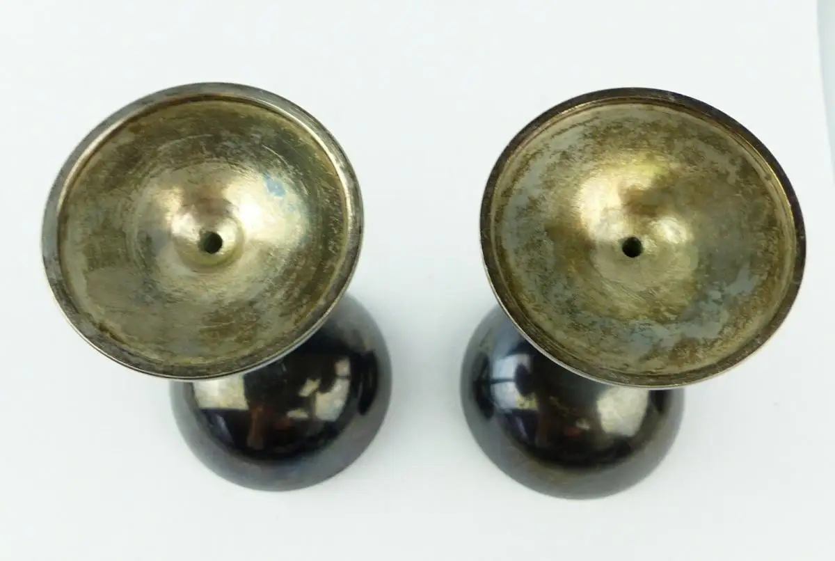e10301 2 original alte Likörschalen aus 800er Silber mit Ziermonogramm CF Gutig 5