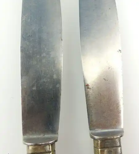 E10353 2 Jugendstil Messer mit versilberten Griffen 40er Silberauflage Ideal