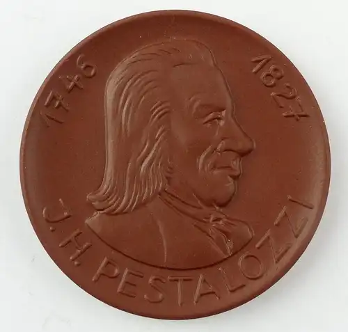 e10328 Original Meissen Medaille Pestalozzi Akademie Pädagogische Wissenschaften