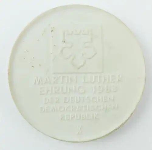 e10322 Original alte Meissen Medaille Martin Luther Ehrung 1983 DDR