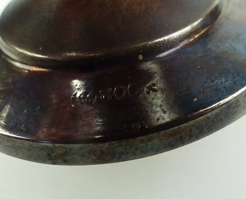 E10317 Altes Taufgeschenk 800 Silber Eierbecher Serviettenring Löffel Becher W 5