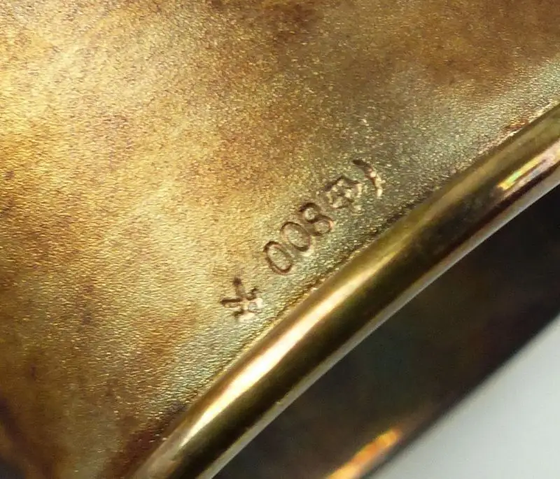 E10317 Altes Taufgeschenk 800 Silber Eierbecher Serviettenring Löffel Becher W 7