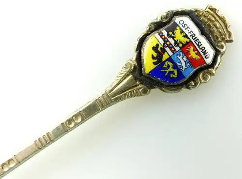 #e2242 Ost-Friesland Wappen Sammlerlöffel /Andenkenlöffel /Kaffeelöffel Silber