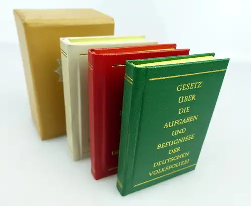 Minibuch: DDR 3er Kassette Gesetze über... bu0920