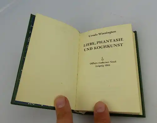 Minibuch Ursula Winnington Liebe Phantasie und Kochkunst bu0451