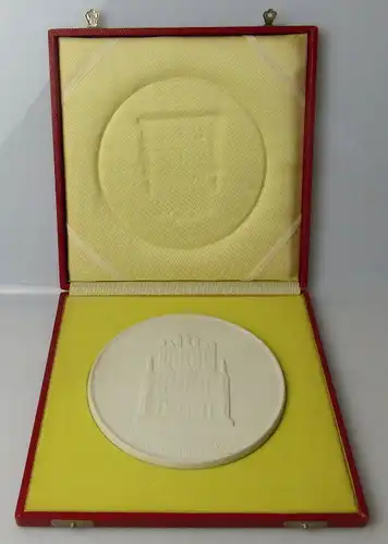 große Meissen Medaille im Etui: Frankfurt / Oder Rathaus, un048