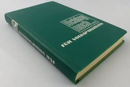 Buch: Schlag nach für Volkspolizisten MdI Publikationsabteilung 1972, Buch2567