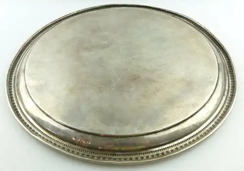 Dekoratives Gründerzeit Tablett Wagner & Sohn in 800 (Ag) Silber, e1309