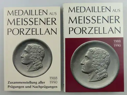 2 Bücher: Medaillen aus Meissner Porzellan 1988-1990 & Zusammenstellung Buch2568