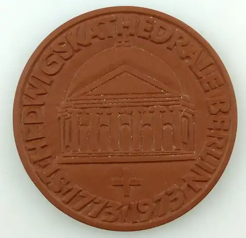 #e3739 Meissen Medaille 200 Jahre Hedwigskathedrale Berlin 1773 - 1973 VNS