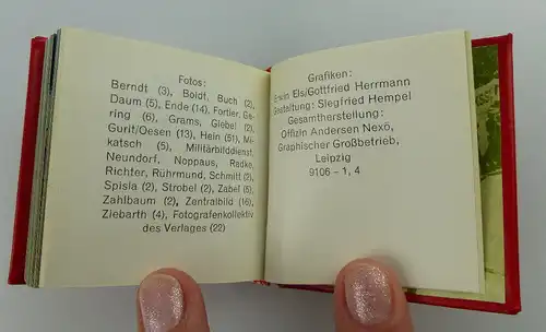 Minibuch: Bekenntnis und Tat Leipzig 1979 Offizin Andersen Nexö e060