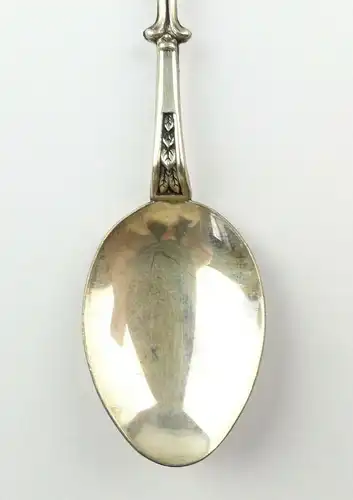 e10522 Alter Sammlerlöffel mit Wappen Preußisch Oldendorf aus 800 Silber
