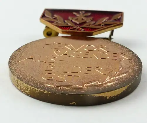 e10470 3 Medaillen hervorragender Ausbilder der GST in Gold Silber und Bronze