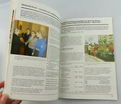 Heft: 40 Jahre DDR 1989 zusammengestellt von Abt. des Zentralkomitees SED, so327