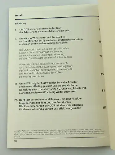 Heft: 40 Jahre DDR 1989 zusammengestellt von Abt. des Zentralkomitees SED, so327
