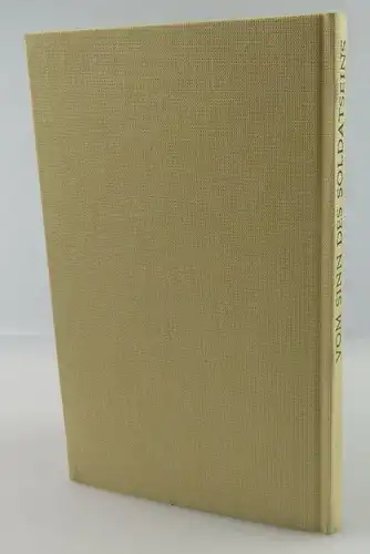 Buch: Vom Sinn des Soldatseins, Für den Grenzsoldaten Militärverlag 1987, so326