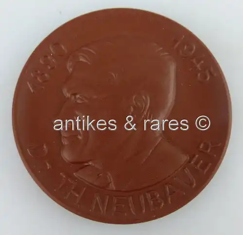 Meissen Medaille: Dr. Th. Neubauer 1890-1945, Akademie der pädagogischen Wissens