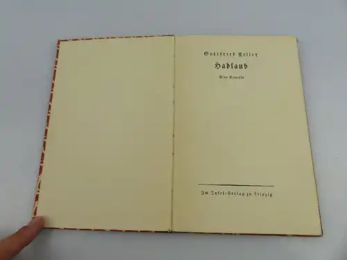 Insel Bücherei: Inselbuch Nr.473 Gottffried Keller Hadlaub Novelle bu0554