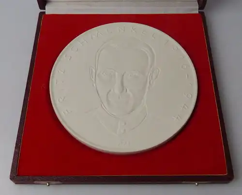 große Meissen Medaille im Etui: Fritz Schmenkel 1916-1944, MfS, un032
